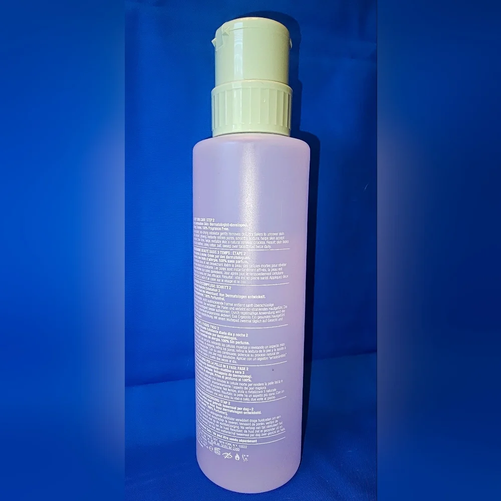 JUMBO Clinique Clarifying Lotion 2 Twice a Day Exfoliator Pump 16.5 oz Cleanser - Picture 2 of 3